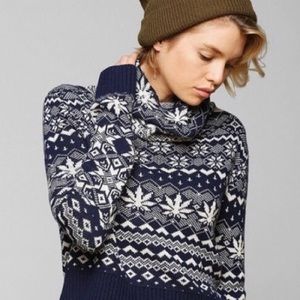 Urban Outfitters UO Weed Cowl neck Cropped Sweater